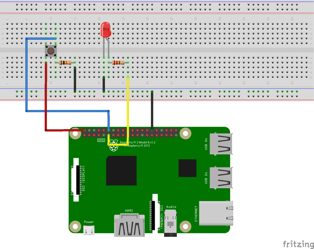 Raspberry Pi LED and Push Button