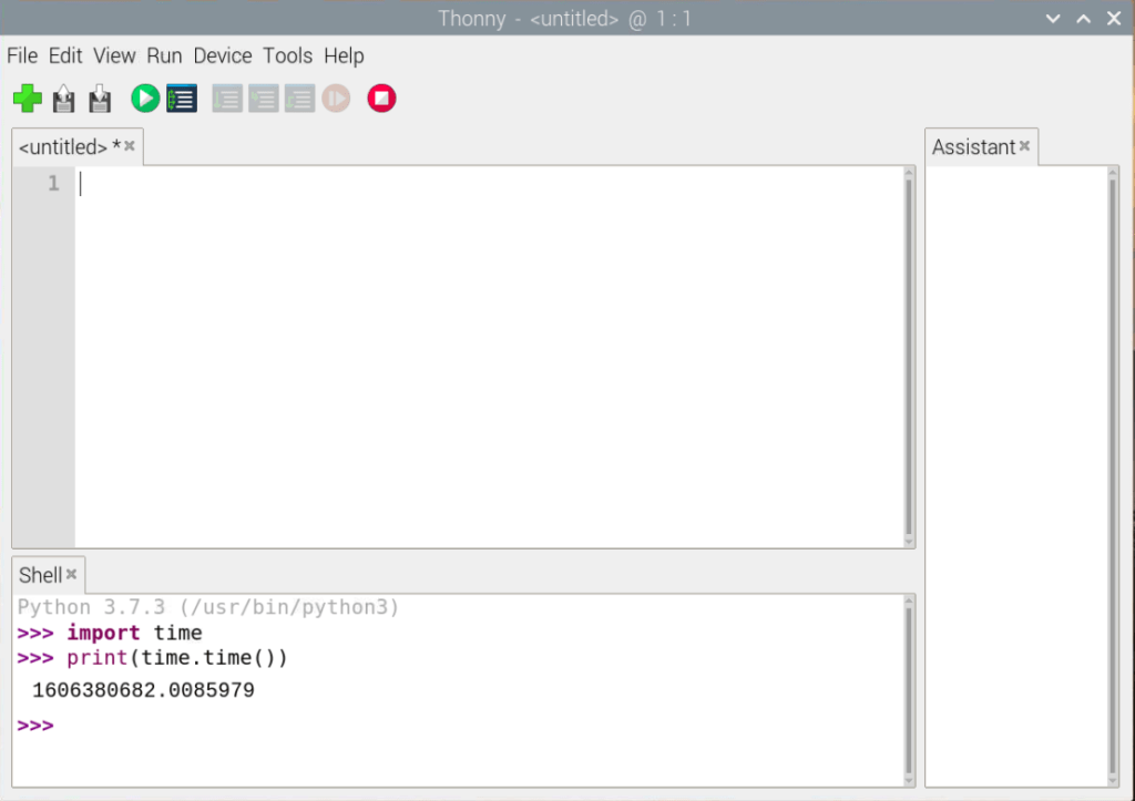 Run Python commands on Thonny IDE Shell
